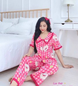 Bộ Pijama lụa thái cao cấp – MS011