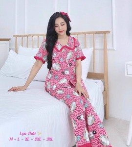 Bộ Pijama lụa thái cao cấp – MS010