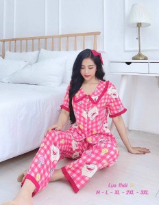 Bộ Pijama lụa thái cao cấp – MS011
