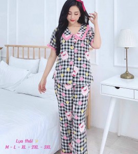 Bộ Pijama lụa thái cao cấp – MS003