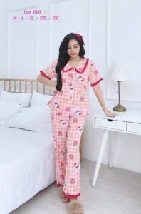 Bộ Pijama lụa thái cao cấp – MS005
