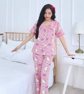 Bộ Pijama lụa thái cao cấp – MS007