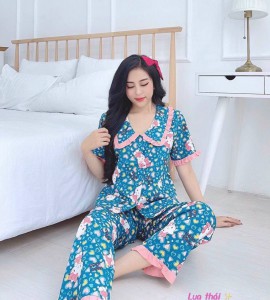 Bộ Pijama lụa thái cao cấp – MS008