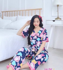 Bộ Pijama lụa thái cao cấp – MS009