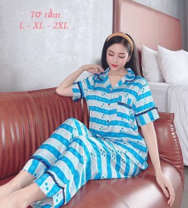 Bộ Pijama lụa tơ tằm cao cấp – MS013