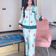 Cung cấp sỉ bộ pijama lụa tơ tằm dễ thương