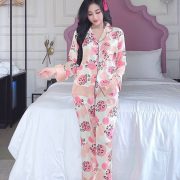 Xưởng chuyên sỉ pijama lụa tơ tằm tay dài quần dài