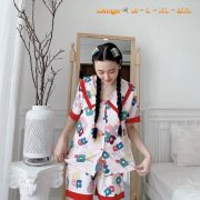 Nguồn sỉ pijama lụa mango quần ngắn