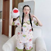 Nguồn sỉ pijama lụa mango quần ngắn