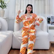 Xưởng sỉ đồ bộ pijama lụa thái dài