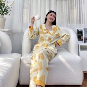 Xưởng sỉ đồ bộ pijama lụa thái dài