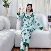 Xưởng sỉ đồ bộ pijama lụa thái dài